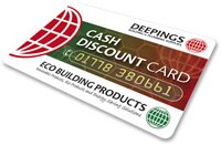 Deepings Cash Discount Card Deepings Cash Discount Card